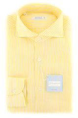 Giampaolo Yellow Striped Shirt - Extra Slim - (GP608765485CAMPT1) - Parent