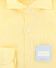 Giampaolo Yellow Striped Shirt - Extra Slim - (GP608765485CAMPT1) - Parent