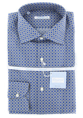 Giampaolo Blue Fancy Shirt - Extra Slim - 15.5/39 - (GP608TS1673NYOPT3)