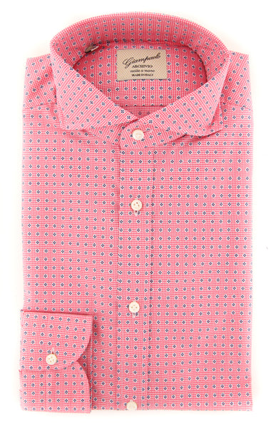 Giampaolo Pink Foulard Shirt - Extra Slim - (GP6181674FELIPT1) - Parent
