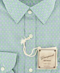 Giampaolo Green Fancy Shirt - Extra Slim - (GP618167851AL10STPT1) - Parent