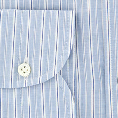 Giampaolo Light Blue Striped Shirt - Extra Slim - (GP618169172FELIPT1) - Parent