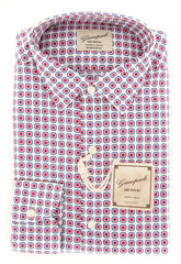 Giampaolo Red Foulard Shirt - Extra Slim - 15/38 - (GP6181774AL10STPT1)