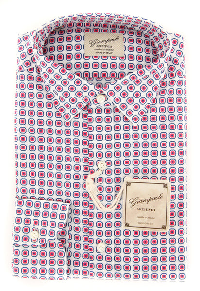 Giampaolo Red Foulard Shirt - Extra Slim - (GP6181774AL10STPT1) - Parent