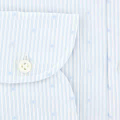Giampaolo Light Blue Striped Shirt - Extra Slim - (GP61821257AL10STPT1) - Parent