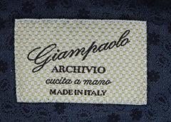 Giampaolo Navy Blue Paisley Shirt - Extra Slim - (GP618215371FELCPT1) - Parent