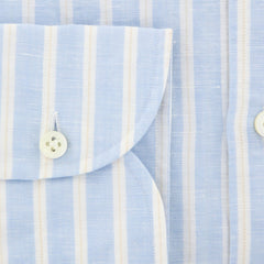 Giampaolo Light Blue Striped Shirt - Extra Slim - (GP61825817ETTPT1) - Parent