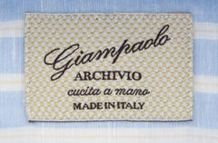 Giampaolo Light Blue Striped Shirt - Extra Slim - (GP61825817ETTPT1) - Parent