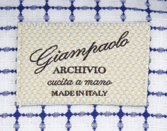Giampaolo Dark Blue Check Shirt - Extra Slim - (GP61826175ADAMPT3) - Parent