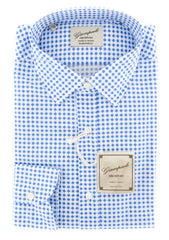 Giampaolo Blue Floral Shirt - Extra Slim - 15.5/39 - (GP61827147AL10PT1)