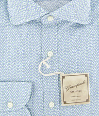 Giampaolo Light Green Floral Shirt - Extra Slim - (GP61827253MATTPT1) - Parent