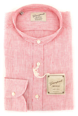 Giampaolo Red Striped Shirt - Extra Slim - 15.75/40 - (GP61859441ADAMPT1)