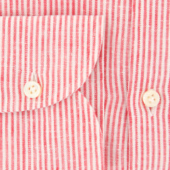 Giampaolo Red Striped Shirt - Extra Slim - (GP61859441ADAMPT1) - Parent