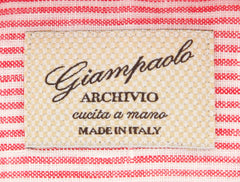 Giampaolo Red Striped Shirt - Extra Slim - (GP61859441ADAMPT1) - Parent