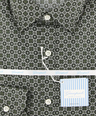 Giampaolo Dark Green Foulard Shirt - Extra Slim - (6185395SEV) - Parent