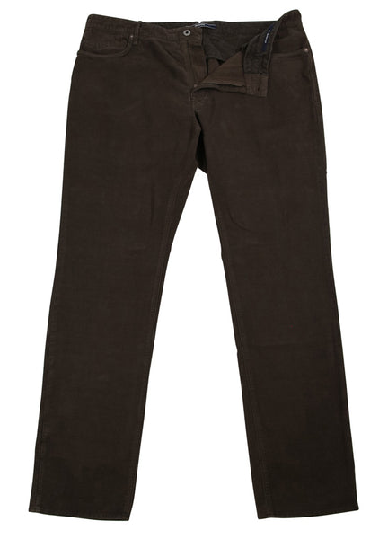 Incotex Brown Solid Pants - Slim - (RAYC40323626) - Parent
