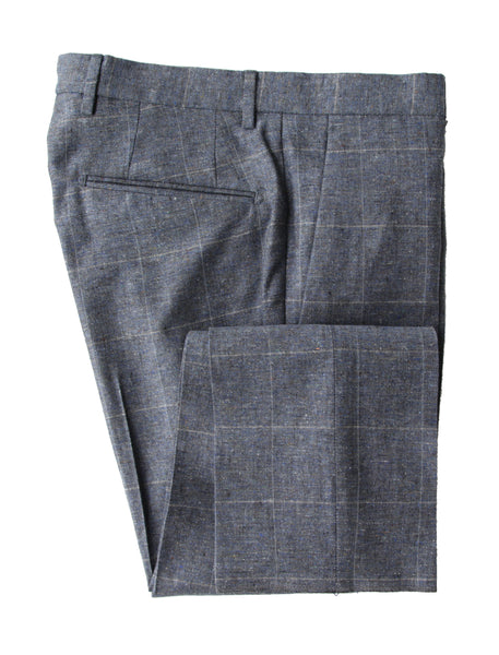 Incotex Gray Window Pane Silk Blend Pants - Slim - (INC105226) - Parent