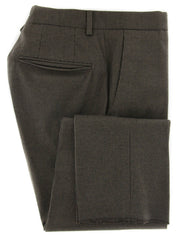 Incotex Brown Micro-Check Cotton Blend Pants - Slim - (899) - Parent