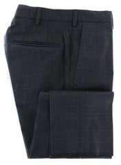 Incotex Charcoal Gray Check Cotton Blend Pants - Slim - 30/46 - (890)