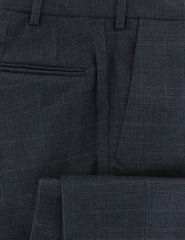 Incotex Charcoal Gray Check Cotton Blend Pants - Slim - (890) - Parent