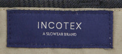 Incotex Charcoal Gray Check Cotton Blend Pants - Slim - (890) - Parent