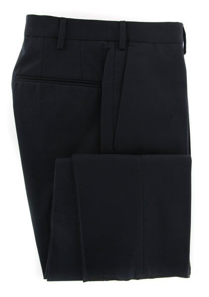 Incotex Midnight Navy Blue Solid Pants - Slim - (I13182) - Parent
