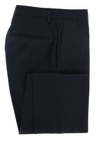 Incotex Midnight Navy Blue Solid Pants - Slim - (IN00301633820) - Parent