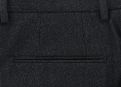 Incotex Charcoal Gray Melange Pants - Slim - (IN1116176) - Parent