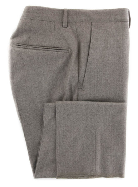 Incotex Beige Solid Wool Blend Pants - Slim - (885) - Parent