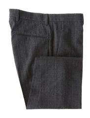 Incotex Dark Gray Striped Wool Blend Pants - Slim - 32/48 - (INC105229)