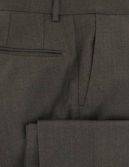 Incotex Brown Solid Wool Blend Pants - Slim - (889) - Parent