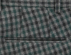 Incotex Gray Check Wool Blend Pants - Slim - (887) - Parent