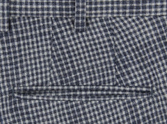 Incotex Light Gray Check Wool Blend Pants - Slim - (894) - Parent