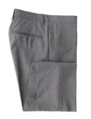 Incotex Gray Micro-Check Virgin Wool Pants - Slim - 30/46 - (IN1229216)