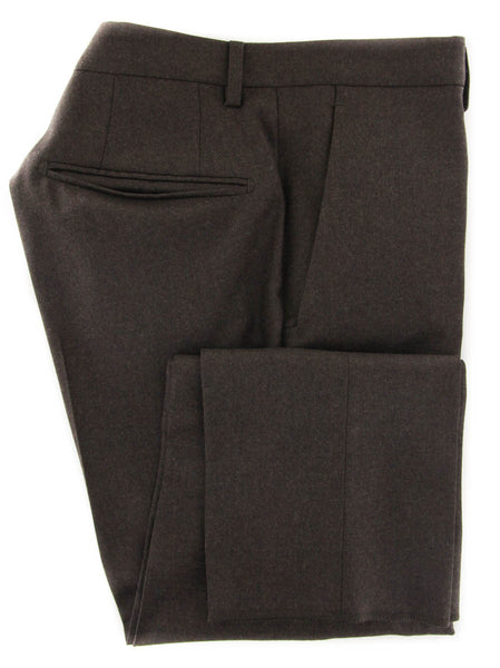 Incotex Brown Solid Wool Pants - Slim - (892) - Parent