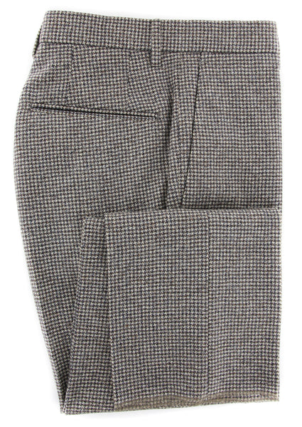 Incotex Cream Micro-Houndstooth Pants - Slim - (KT1113175) - Parent