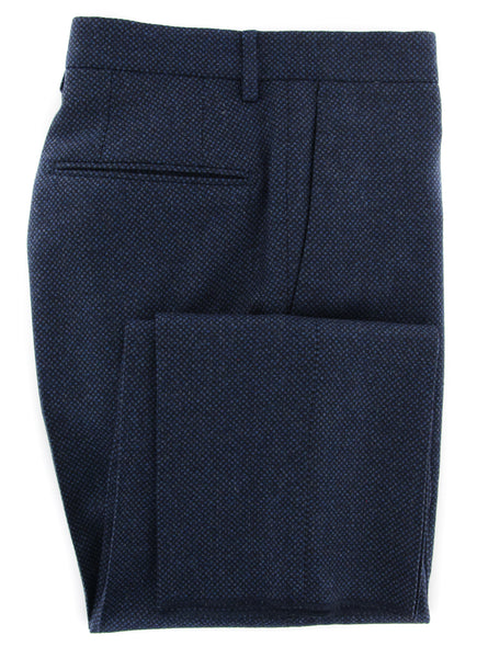 Incotex Dark Blue Bird's Eye Pants - Slim - (IN1113172) - Parent