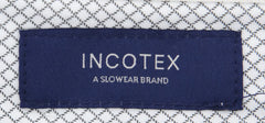Incotex Dark Blue Bird's Eye Pants - Slim - (IN1113172) - Parent