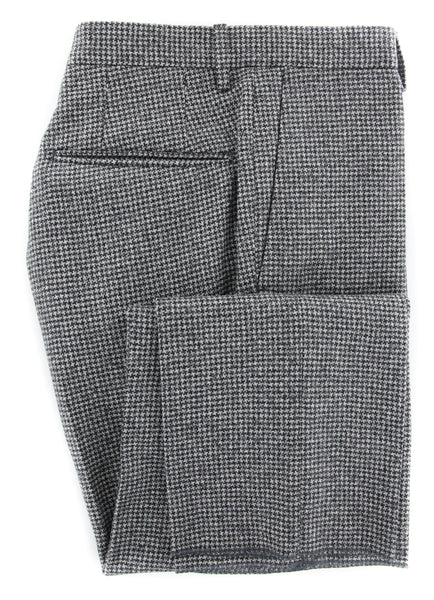 Incotex Dark Gray Micro-Houndstooth Pants - Slim - (IN1113176) - Parent