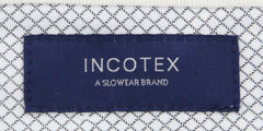 Incotex Dark Gray Micro-Houndstooth Pants - Slim - (IN1113176) - Parent