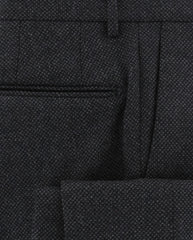 Incotex Charcoal Gray Bird's Eye Pants - Slim - (IN1113171) - Parent