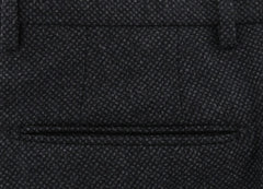 Incotex Charcoal Gray Bird's Eye Pants - Slim - (IN1113171) - Parent