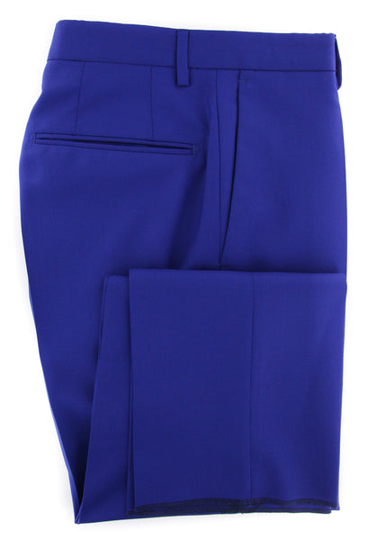 Incotex Blue Solid Pants - Slim - (IN00305584830) - Parent