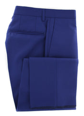 Incotex Blue Solid Pants - Slim - (IN00305584831) - Parent