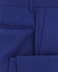 Incotex Blue Solid Pants - Slim - (IN00305584831) - Parent