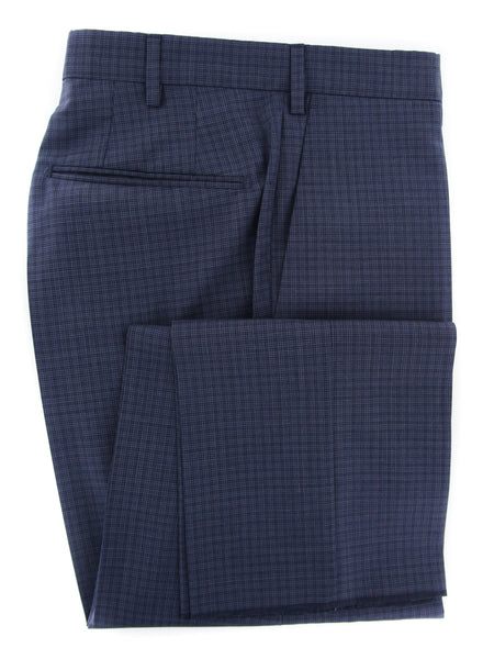 Incotex Navy Blue Fancy Pants - Slim - (IN00305611810) - Parent