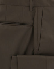 Incotex Dark Brown Solid Pants - Slim - (IN-S0T030-57001-750) - Parent