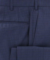 $475 Incotex Dark Blue Melange Wool Pants - Slim - (UJ) - Parent