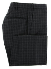 Incotex Charcoal Gray Window Pane Pants - Slim - (IN1120177) - Parent
