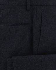 Incotex Midnight Navy Blue Solid Pants - Slim - (IN1117176) - Parent